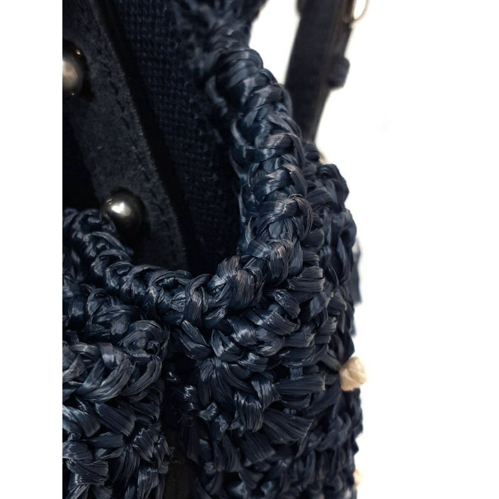 Prada Bag Crochet Shoulder Net Tote Raffia - Picture 6 of 9